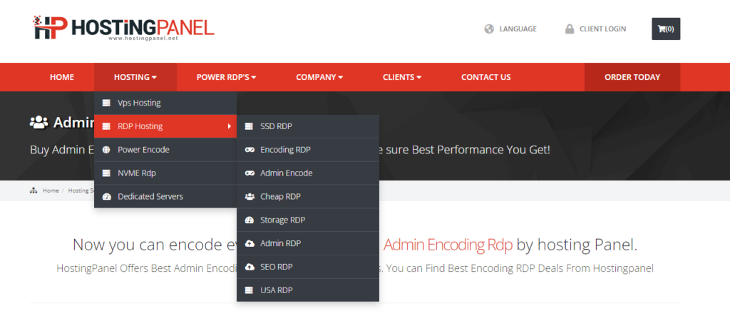 hostingpanel server